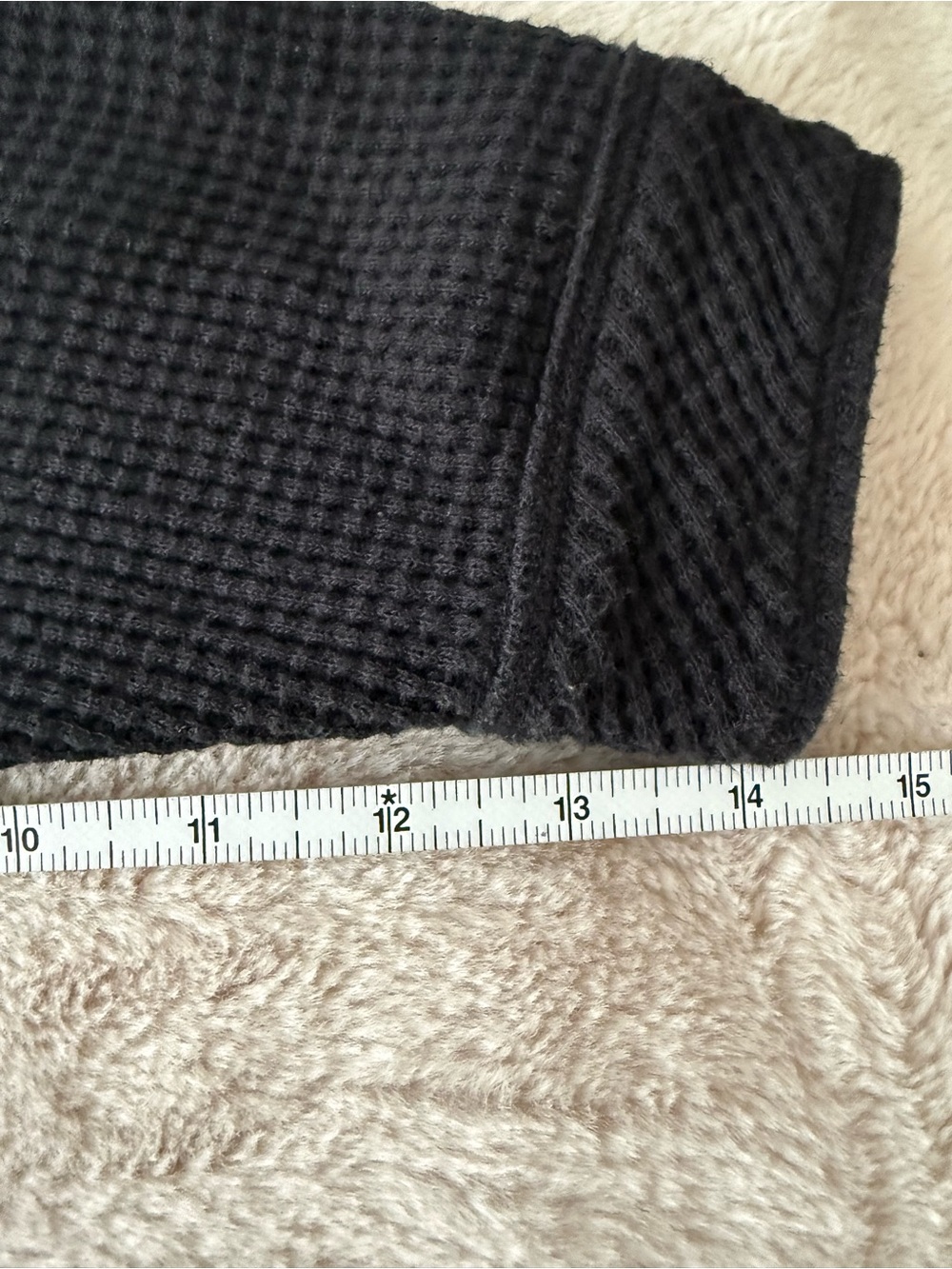 Aerie LumberJane Waffle Shirt True Black Size S - Picture 11 of 11
